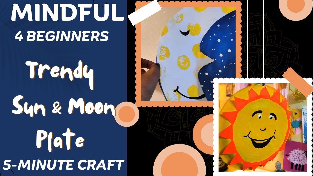 Kids will love making this sun & moon art in minutes