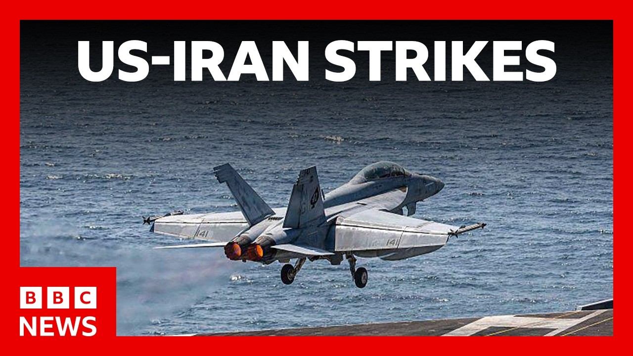 US strikes Iran targets for second time in three days | BBC News