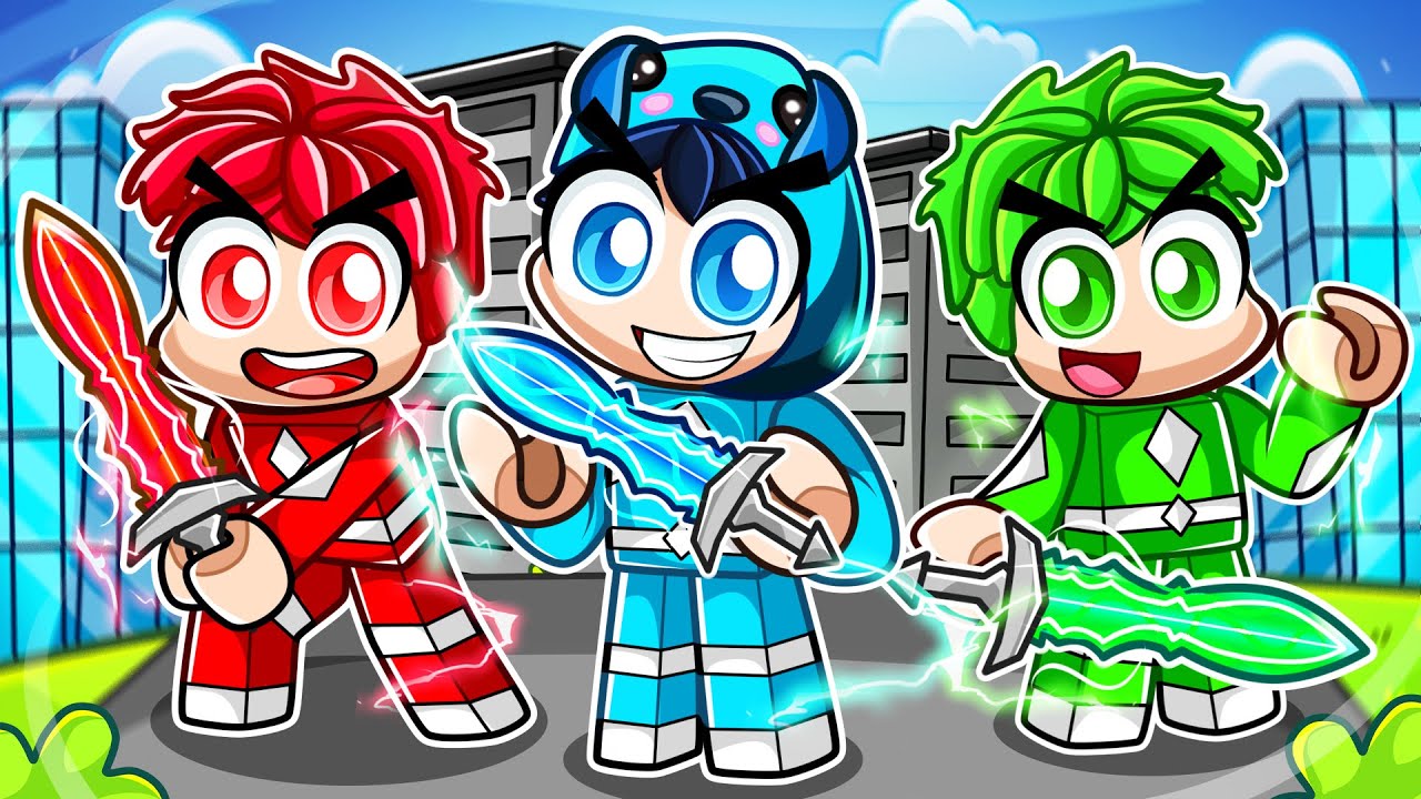 Having a Power Rangers Family in Roblox!