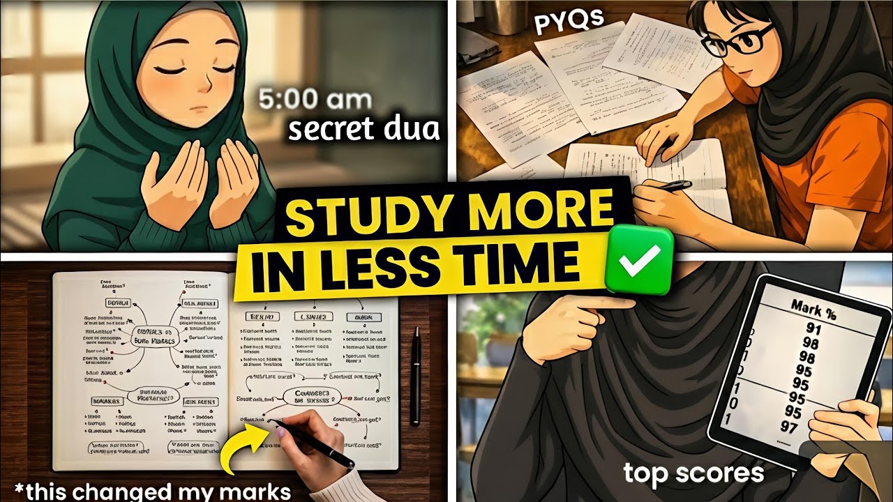 How To Study MORE In LESS Time+ (Secret Dua) Every Student Should Know..