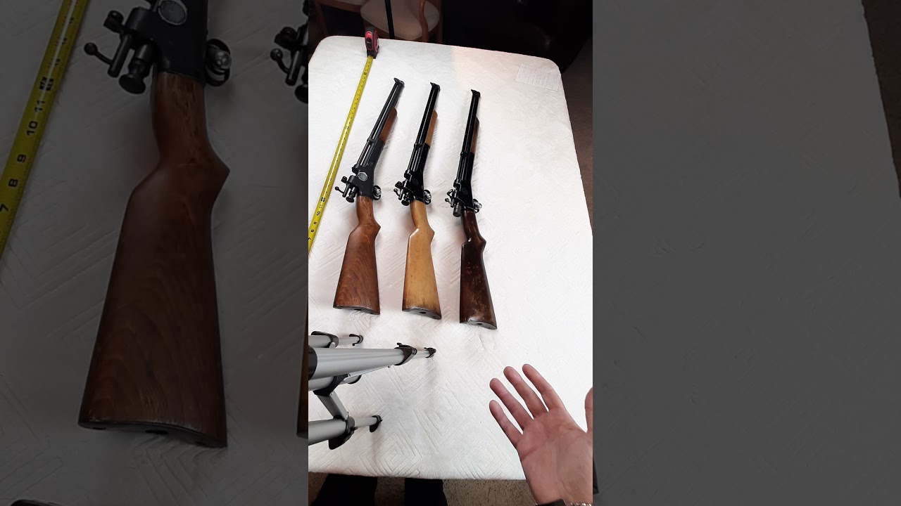 Post WW2 Crosman 100/101 Rifle Overview / Comparison Plus Flow Thru Versus Flow Around Bolt Types