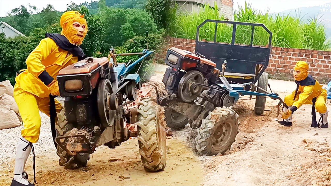 Tôn Ngộ Không Đại Chiến Máy Cày Cành Cạch | video hài hước vui nhộn