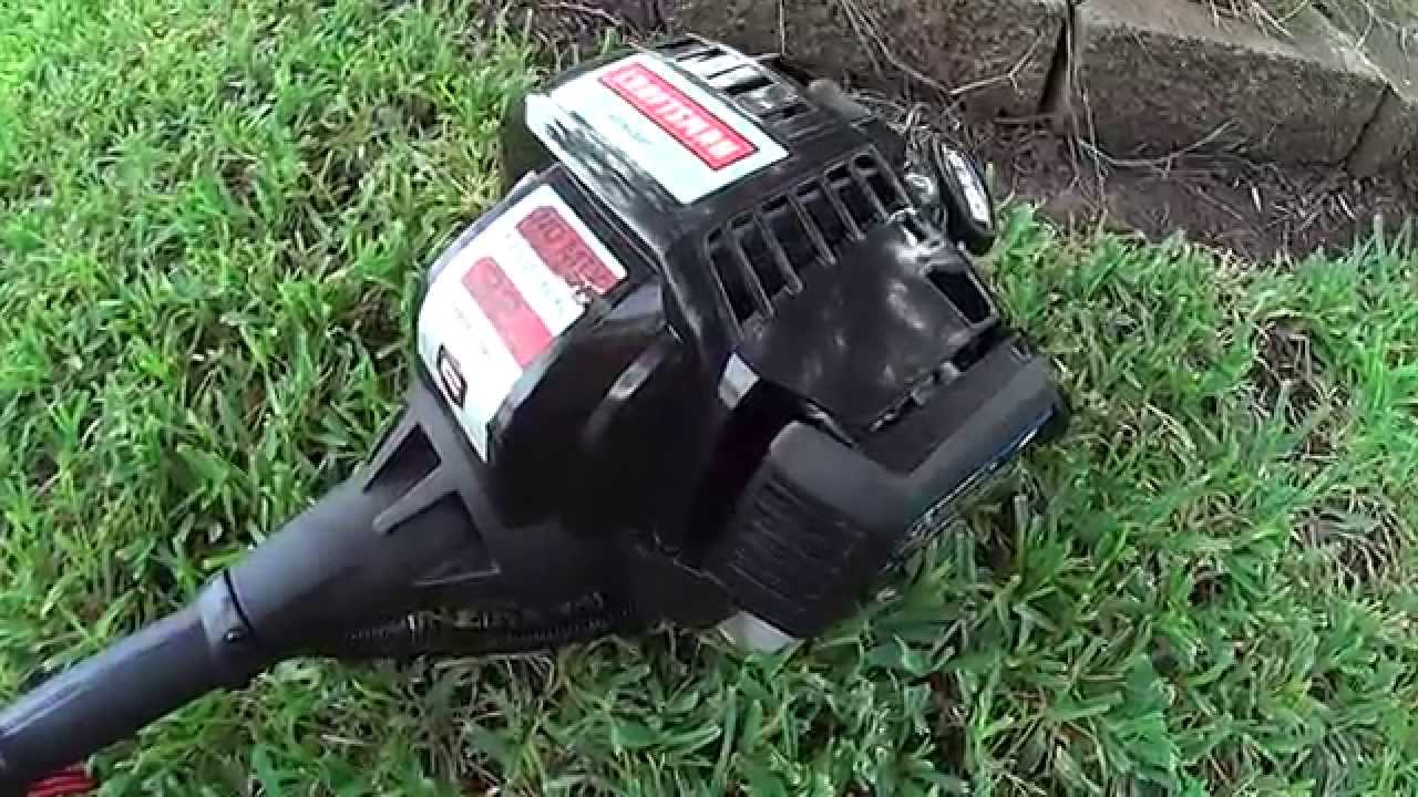 Review on Craftsman 32cc 4 cycle weedwacker model 73193 Gas trimmer