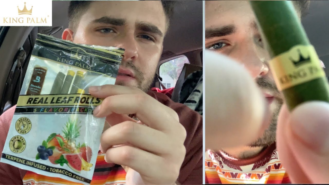 Trying Flavored King Palm Wraps | Banana Cake Hotbox