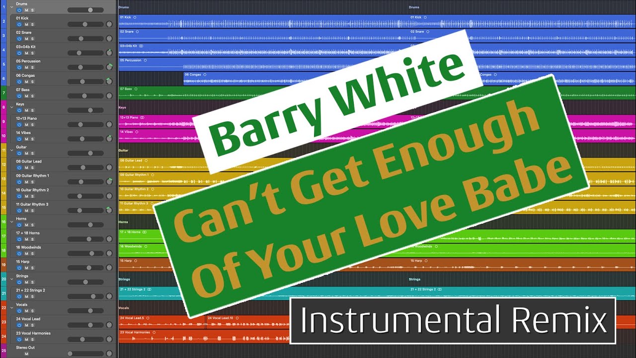 Barry White - Can't Get Enough Of Your Love Babe (Instrumental Remix)
