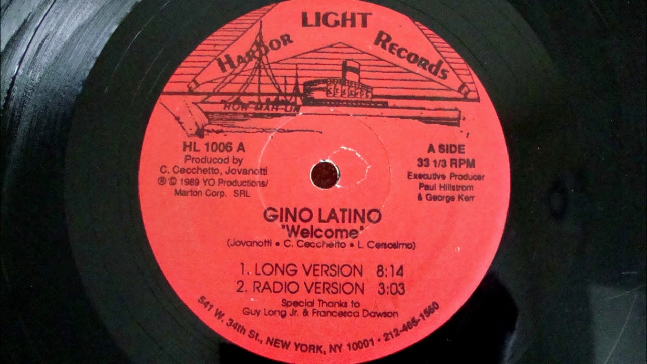 GINO LATINO -  WELCOME (LONG VERSION) 1989