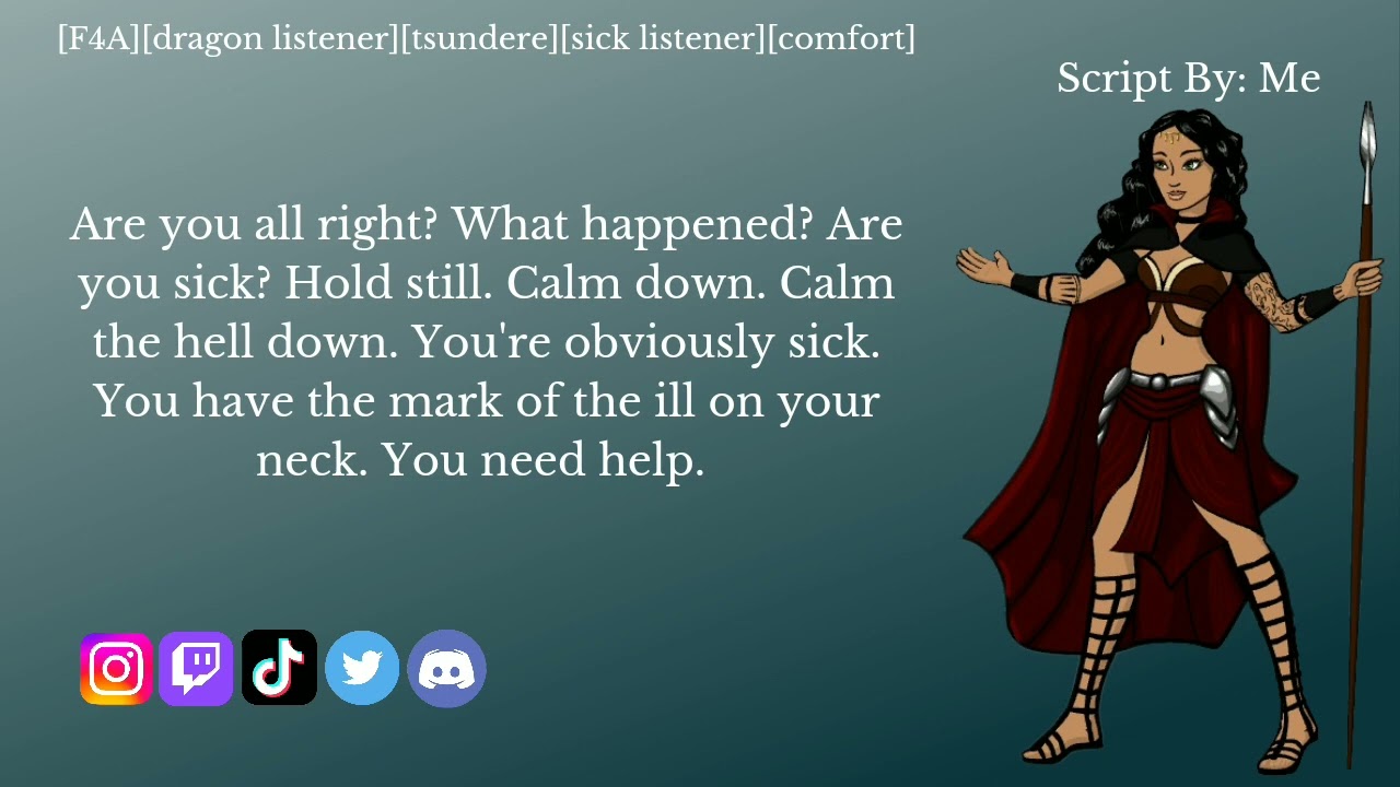 Tsundere princess comforts you when sick {F4A}{dragon listener}{tsundere}{sick listener}{comfort}