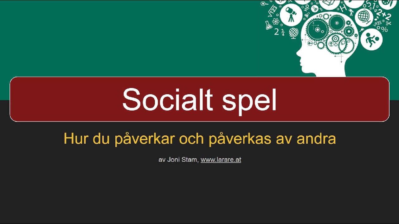 Webblektion: socialt spel