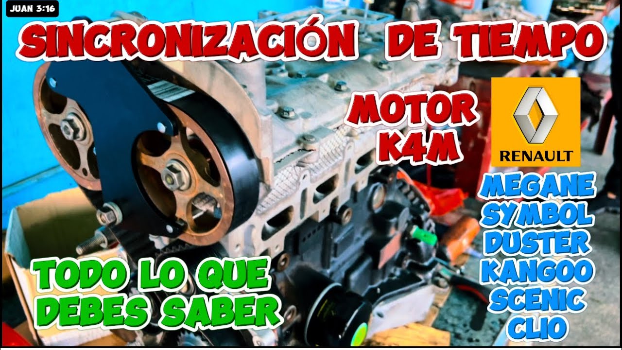 Como Instalar Correa de Tiempo de Renault Duster/Kangoo/Clio/Platina | Puesta a Punto Motor K4M 1.6