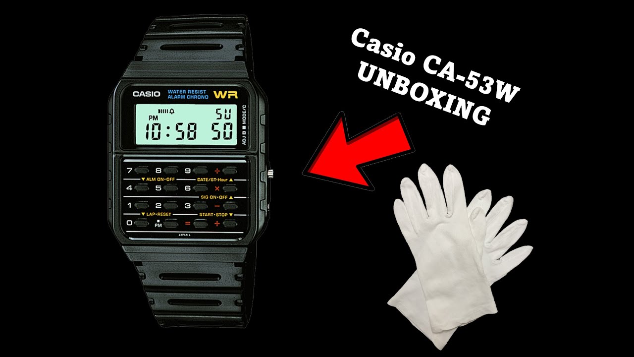 Casio CA-53W calculator watch unboxing