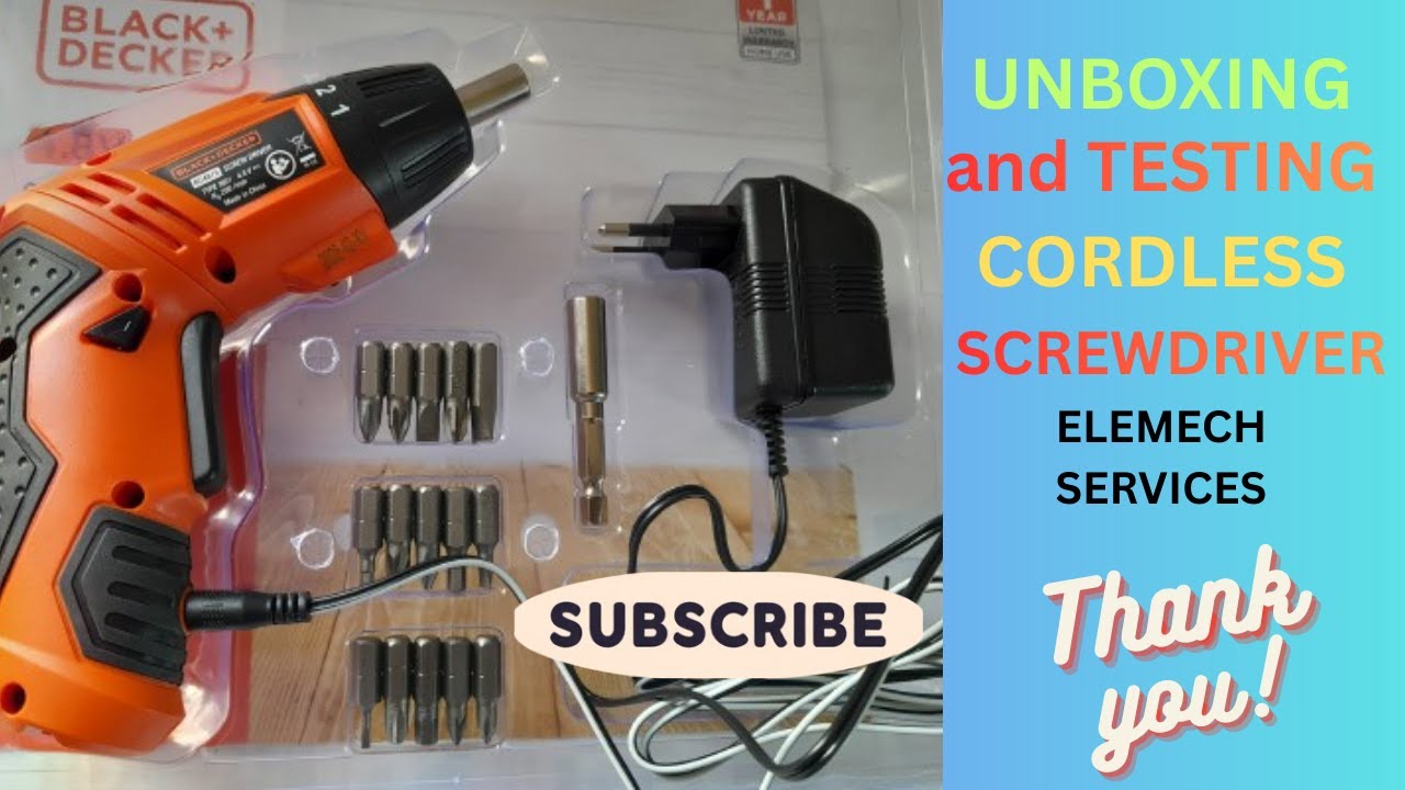 UNBOXING AND TESTING CORDLESS SCREWDRIVER/DIY/