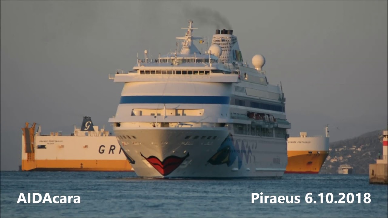 AIDAcara arrival at Piraeus Port