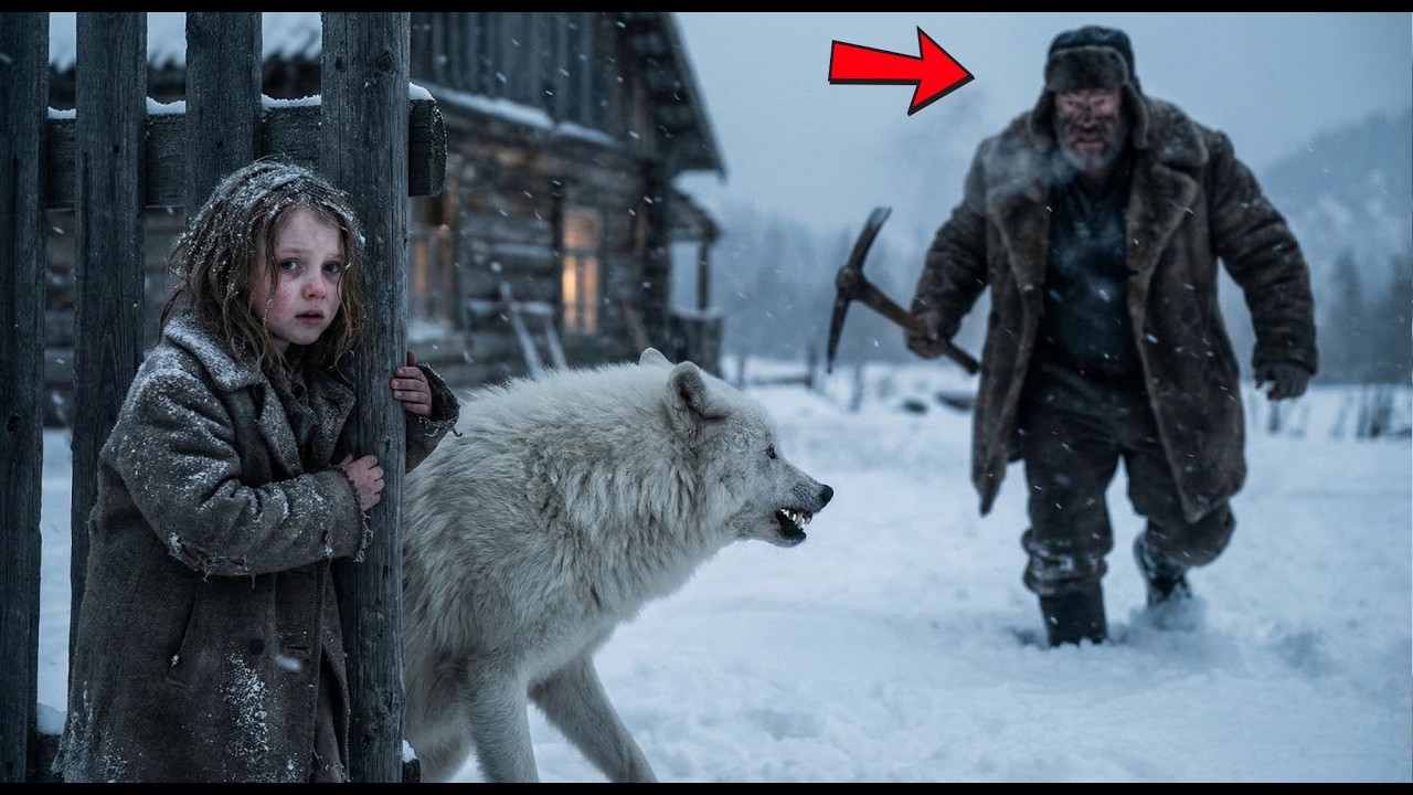 Избитая девочка упала на крыльцо. Старый шахтер и дикий волк заставили злодея пожалеть.