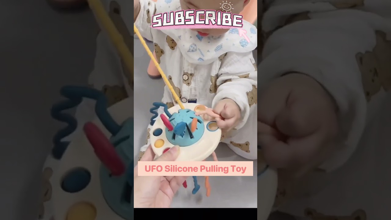 Limited-Time Offer | UFO Silicone Pulling Toy – The Perfect Travel Buddy for Toddlers! Shop Now!
