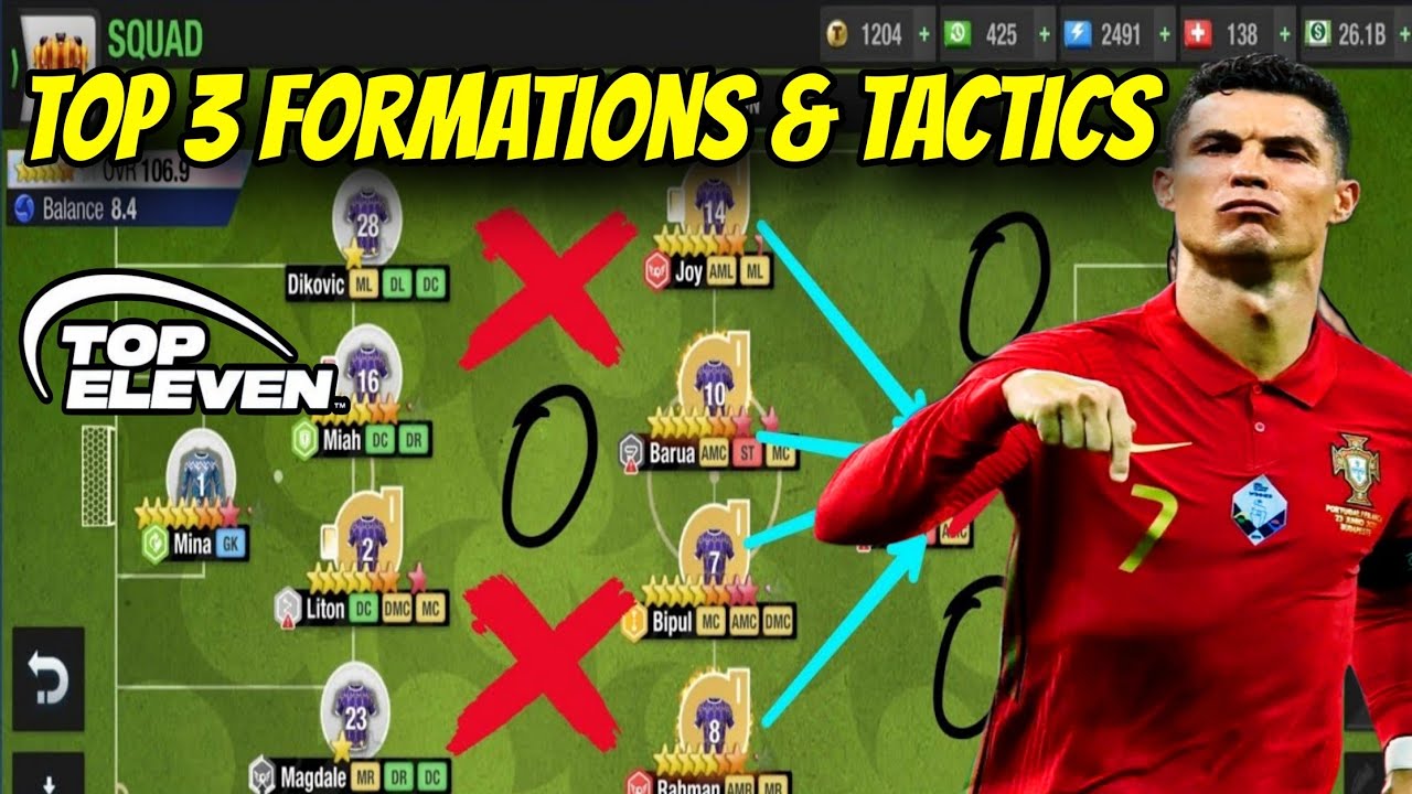 Top 3 Formations and Tactics in Top Eleven 2026