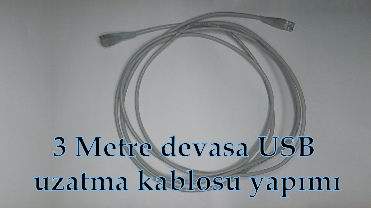 USB UZATMA KABLOSU YAPIMI  (Kendi USB Ara Kablonu Yap)