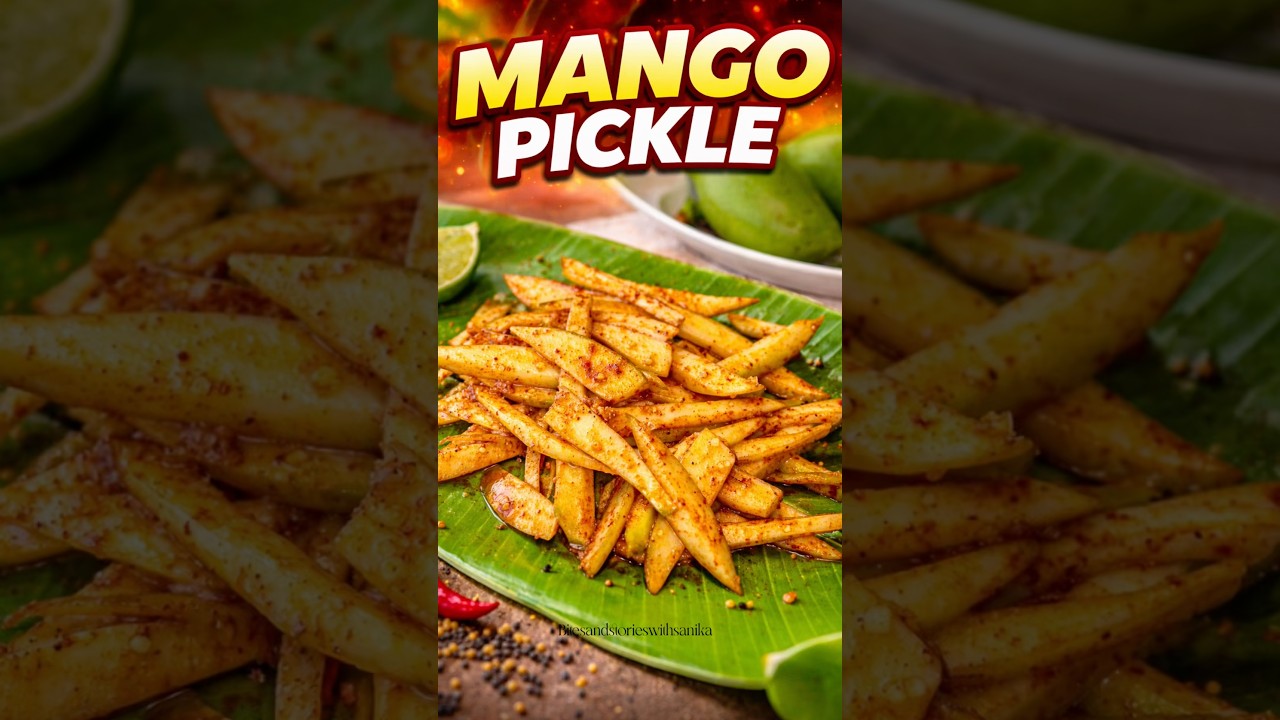 Spicy Raw Mango Masala | Mango Pickle 🥭