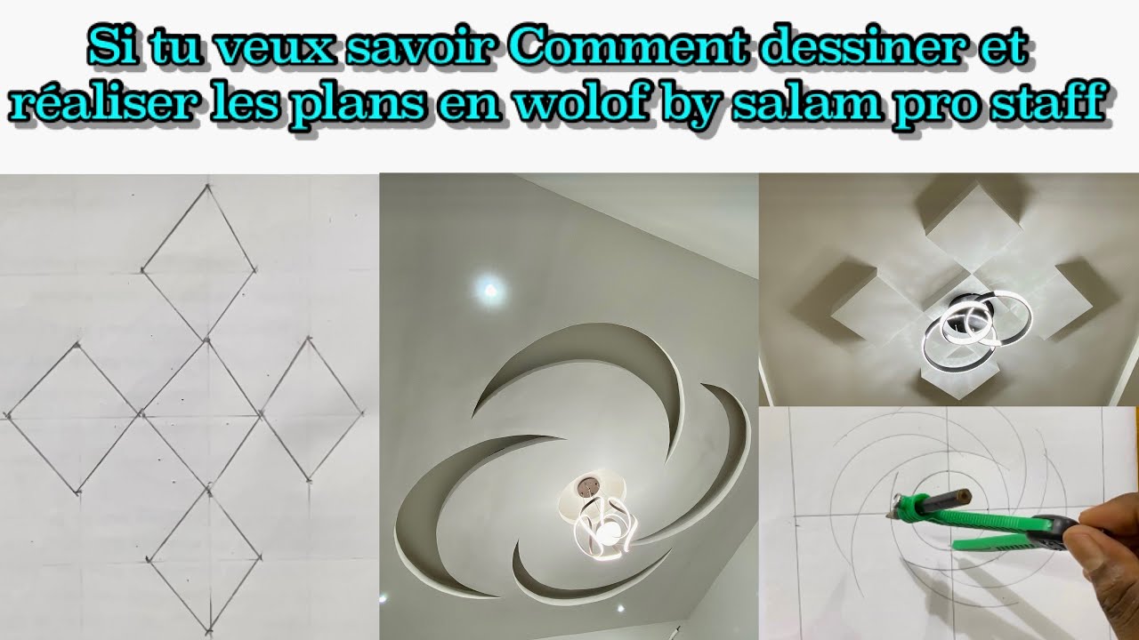 Tu veux savoir comment dessiner des plans faux plafond et Réalisé regarde Ça ￼