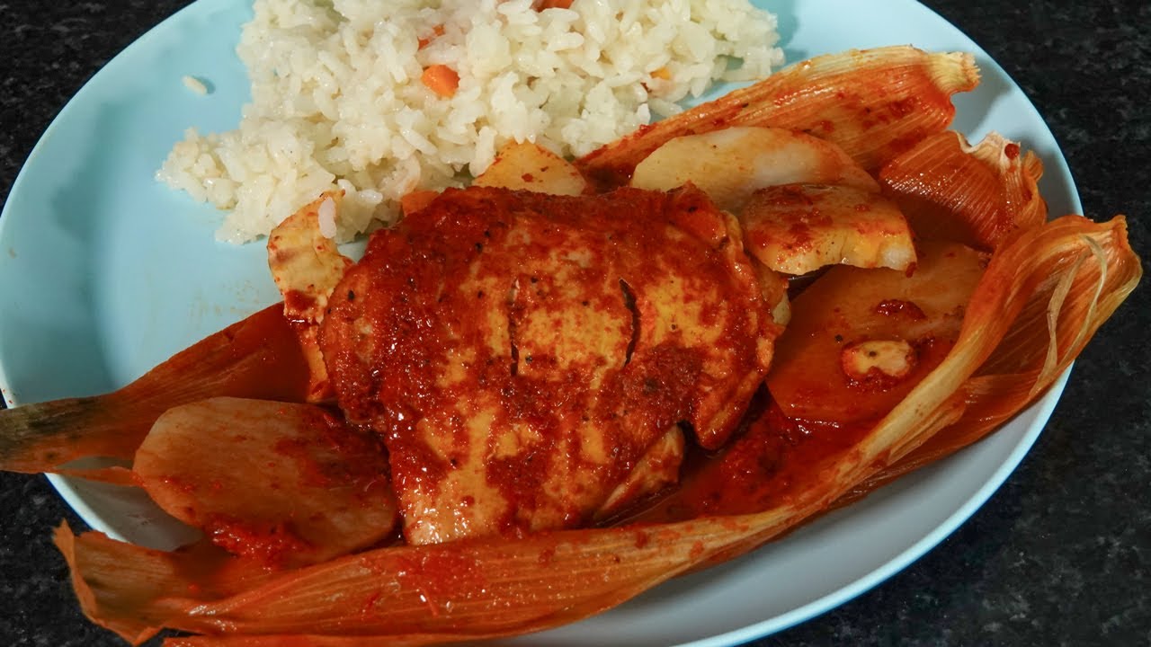 Pollo En Hoja De Tamal Para Fiestas