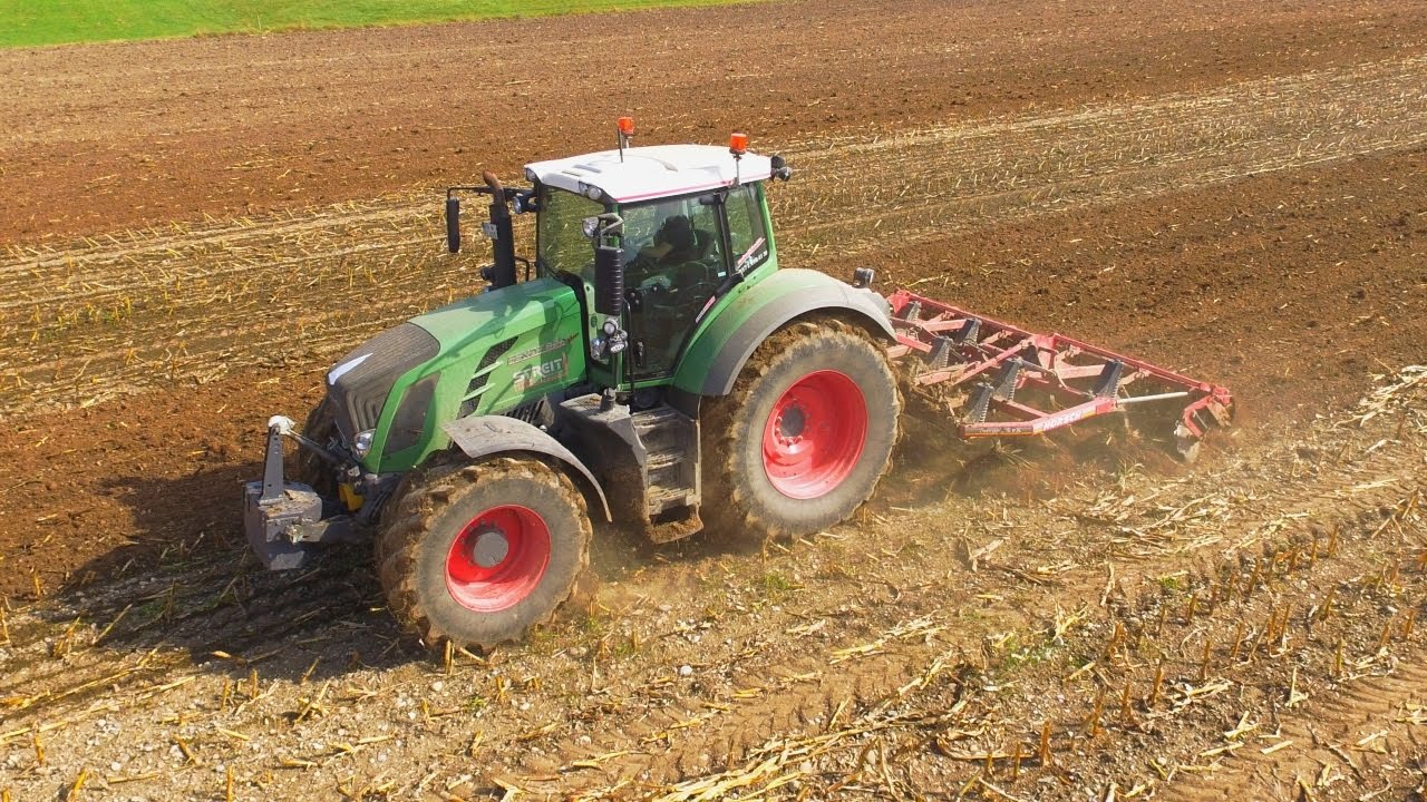 Fendt 828 Vario & Horsch Terrano 4 FX | Grubbern