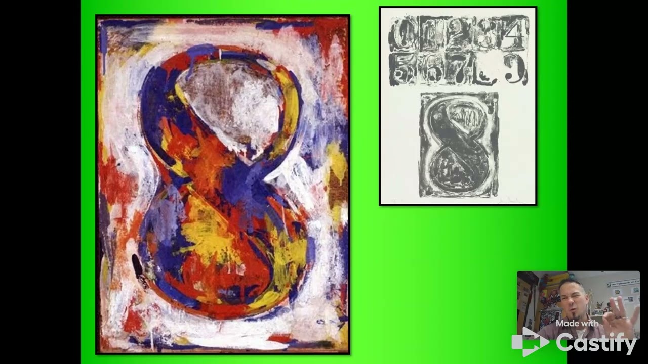 Jasper Johns Inspired Numbers