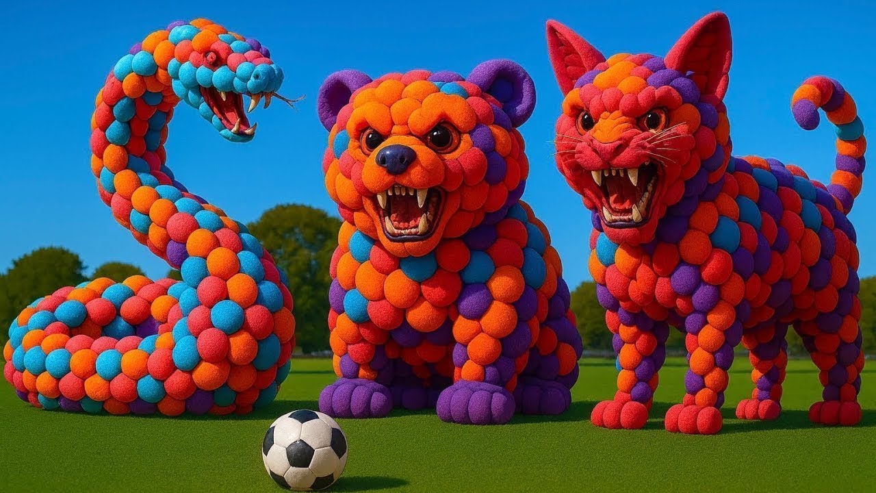 The mascot vibrato assistant Panda placed on the football field is popular, co-produced and creative