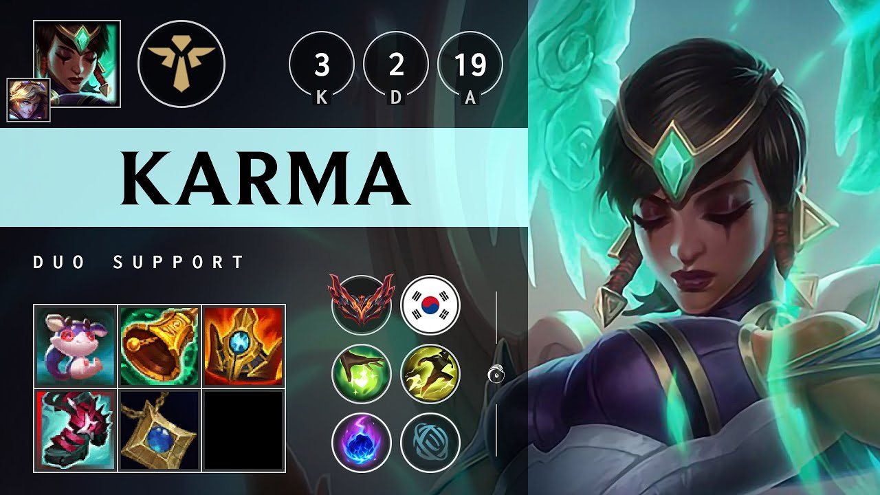 Karma Support vs Lulu - KR Grandmaster Patch 25.07