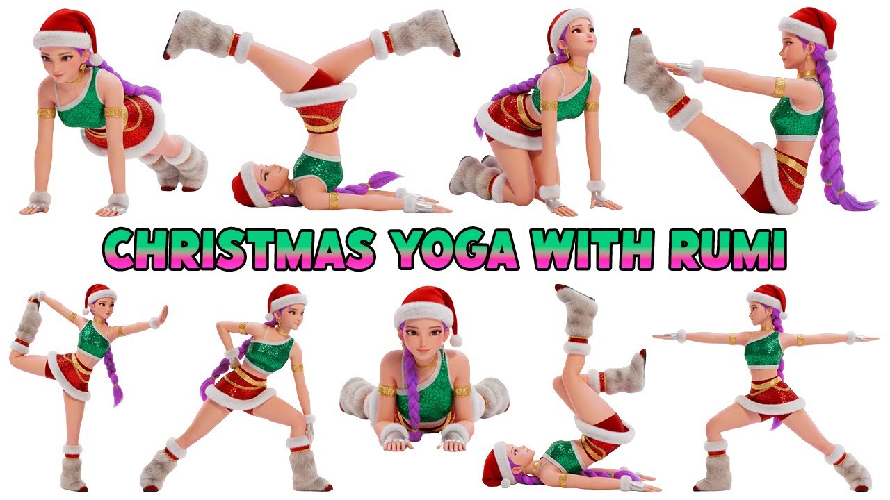 Christmas Yoga With Rumi | Holiday Yoga for Kids | K-Pop Demon Hunters | Rainbow Yoga