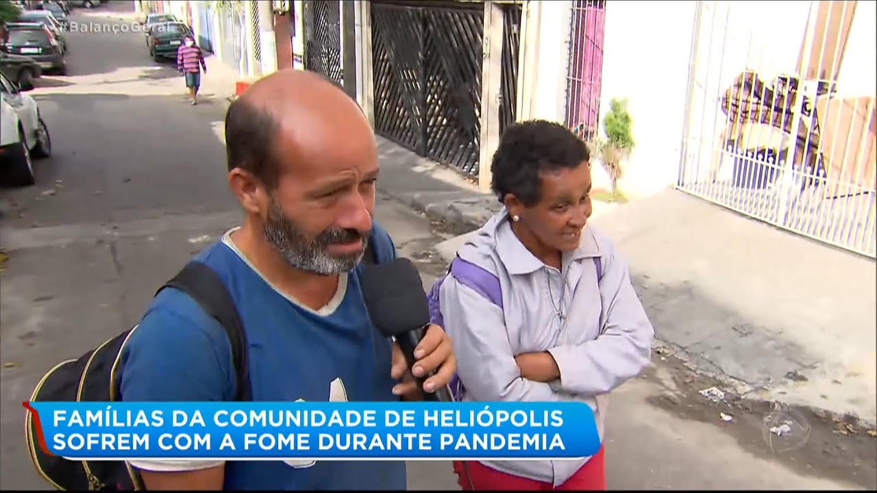Famílias da comunidade de Heliópolis sofrem com a fome durante pandemia