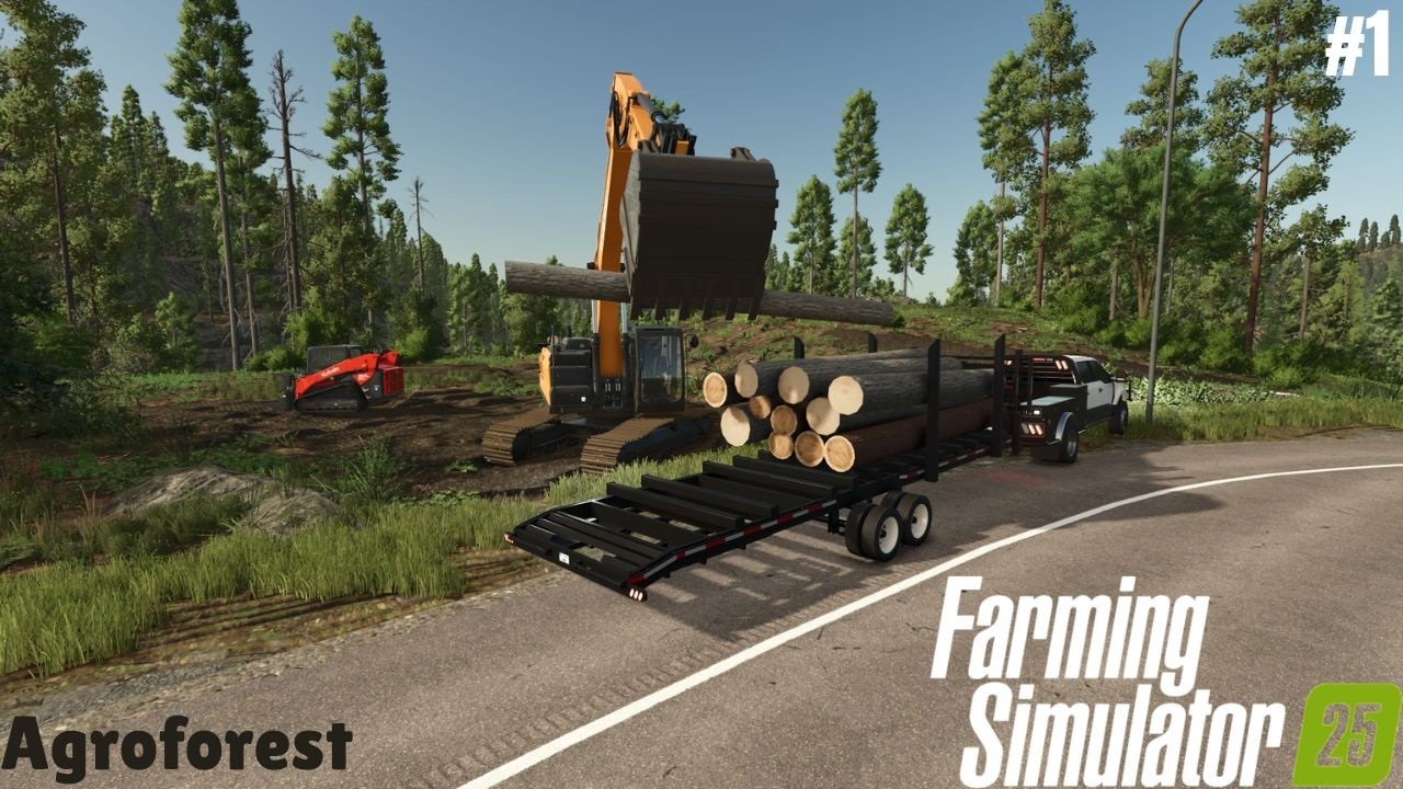 LAND CLEARING BUCKET IS HERE!! 🚧 Agroforest 🌲 FS25 P1