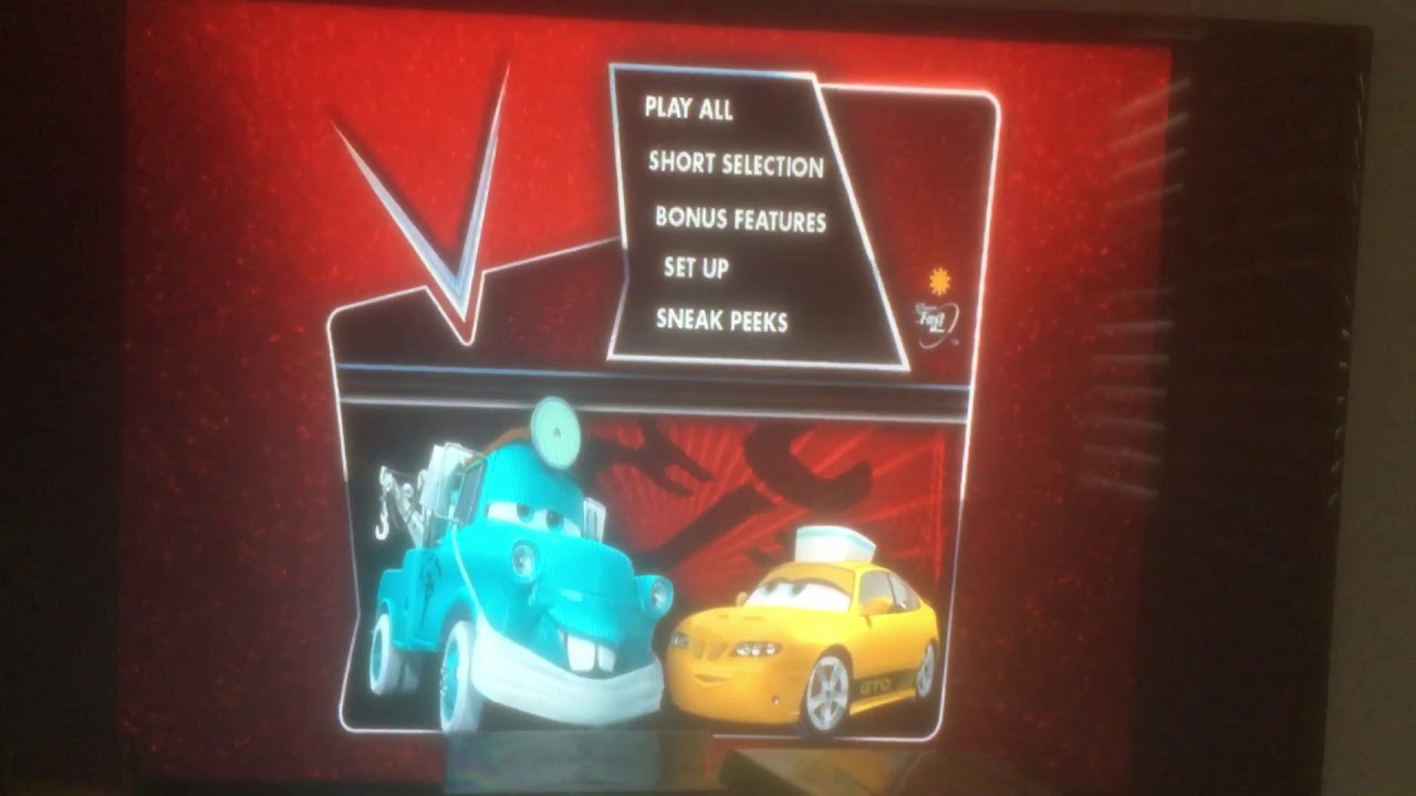 Cars toons mater tall tales DVD menu
