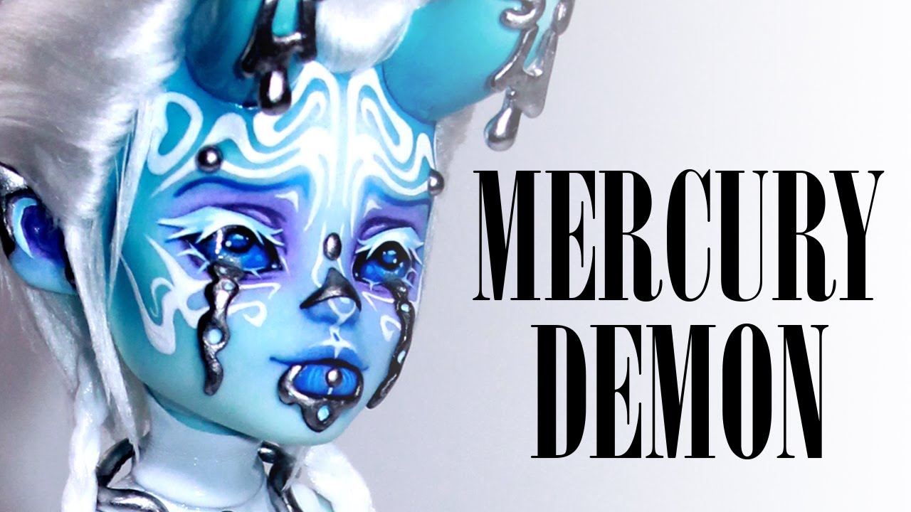 Кукла Меркьюри Демон! ○ Перекраска куклы Monster High OOAK ○