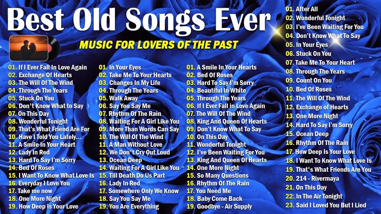 BEST LOVE SONGS EVER🎶🎶THE GREATEST ROMANTIC CLASSIC SONGS OF THE 70S, 80S & 90S - OLD LOVE SONGS