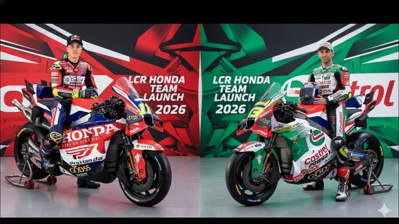 HONDA LCR UNVEILS LIVERY MOTOGP 2026 ZARCO & MOREIRA