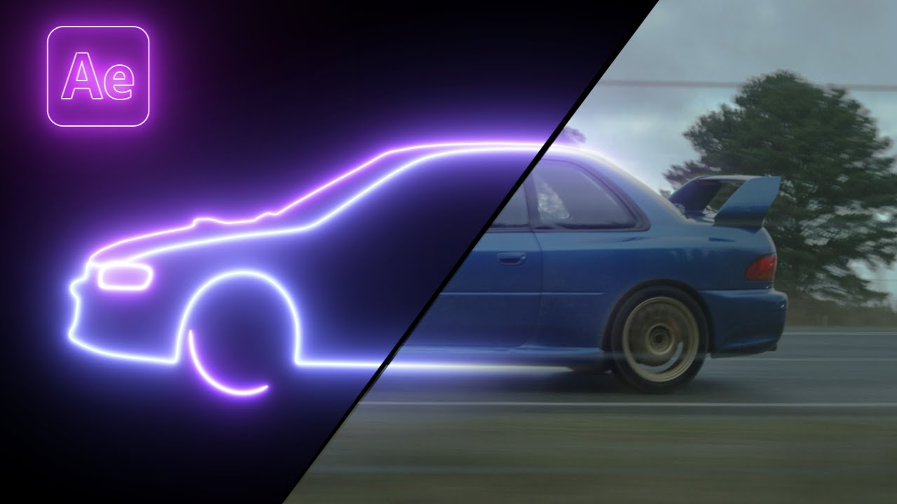 معرفی و آموزش استفاده از پلاگین سِیبر در افتر افکت | Animated Neon Outline Effect (Saber Plug-in)