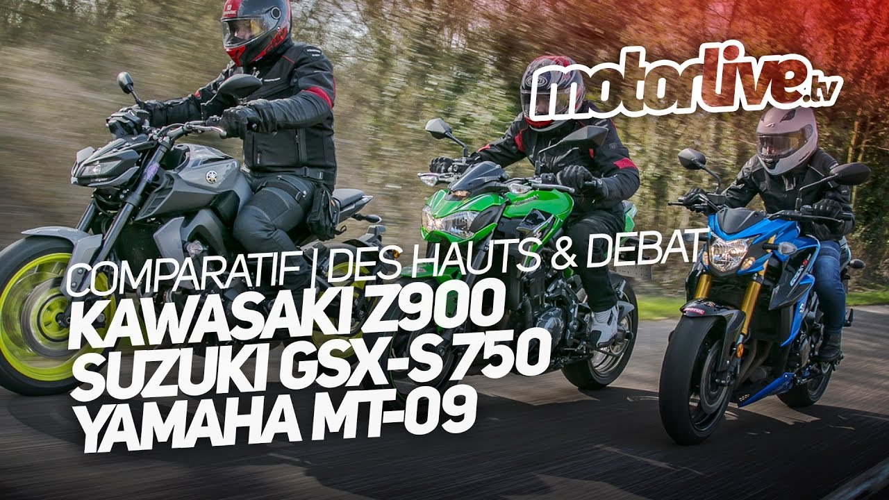 COMPARATIF Z900 x GSX-S 750 x MT-09 | DES HAUTS & DEBAT