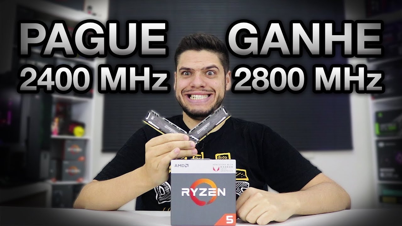 OVERCLOCK F&Aacute;CIL MEM&Oacute;RIA RAM: 2400 MHz para 2800 MHz com RYZEN sem alterar voltagem (TUTORIAL R&Aacute;PIDO)