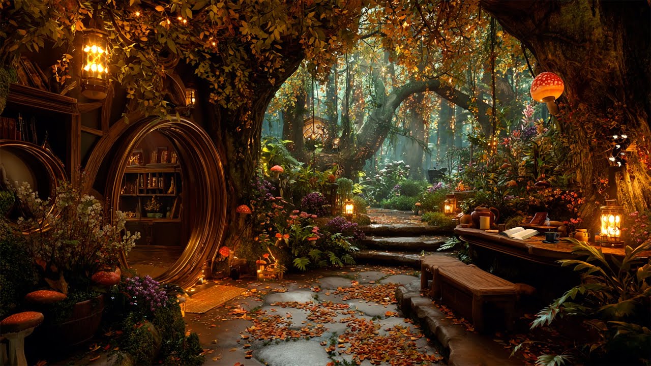 Autumn Magical Music: Tranquil Melodies of Fall - Magic,Relaxation, Beautiful Fantasy Space 🍁🍂