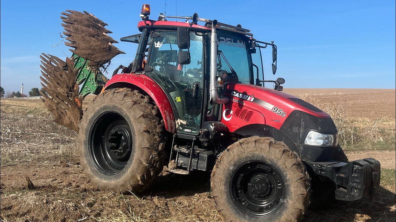 Case farmal 95 c 4lü 16 lı dönerli pulluk sürümü doğanlar