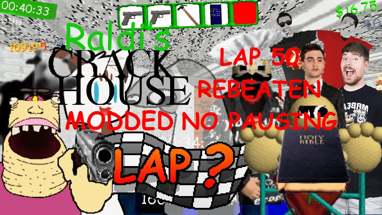 LAP 50 REBEATEN WITHOUT PAUSING (80% LESS WAITING) (Raldi's Crackhouse Modded 1.7 V12)