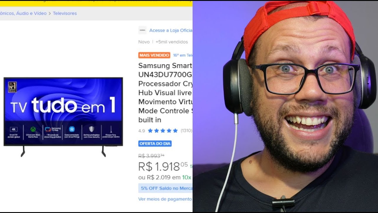 Smart TV 4K Menos de 2 mil reais Samsung