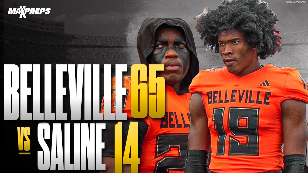 😱😱 THE #1 QB IN 2025 BRYCE UNDERWOOD & BELLEVILLE PILE UP THE POINTS AGAINST SALINE 65-14!!! 🏈 🔥