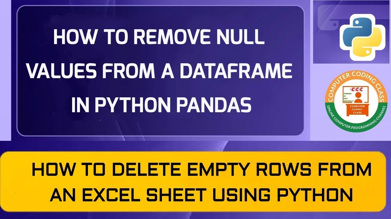 How To Remove NULL Values From DataFrame In Python | Remove Empty Rows From DataFrame In Python