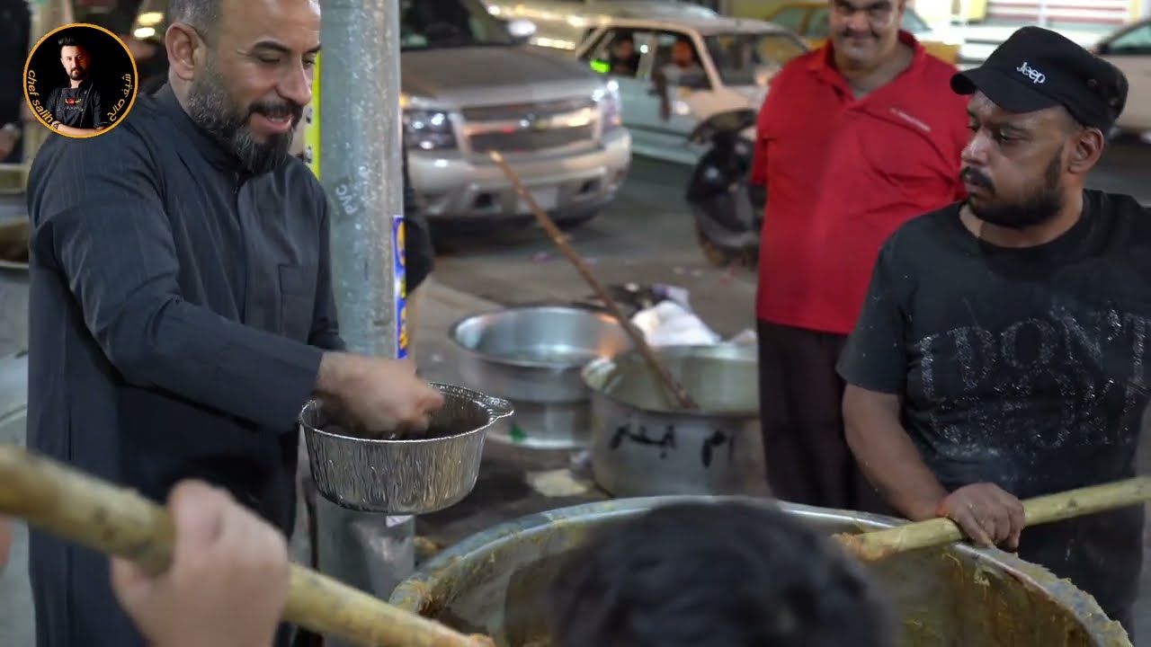 طبخ كميه عملاقه الاعلام  اجواء عاشوراء
