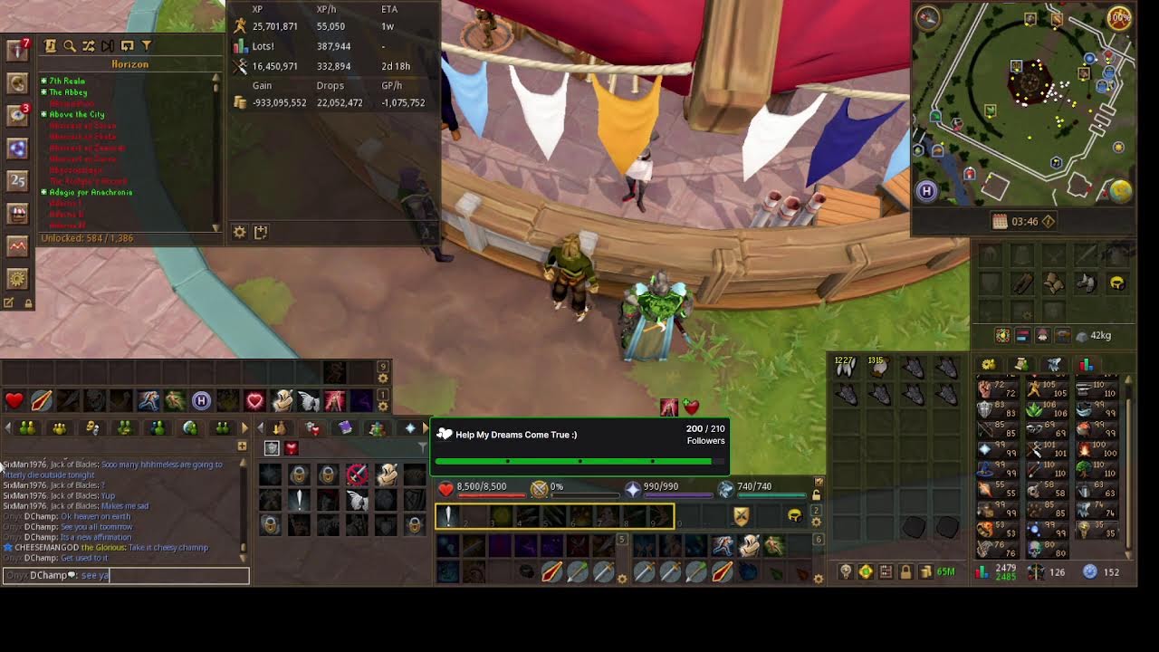 RuneScape Livestream. Come Chill and Watch