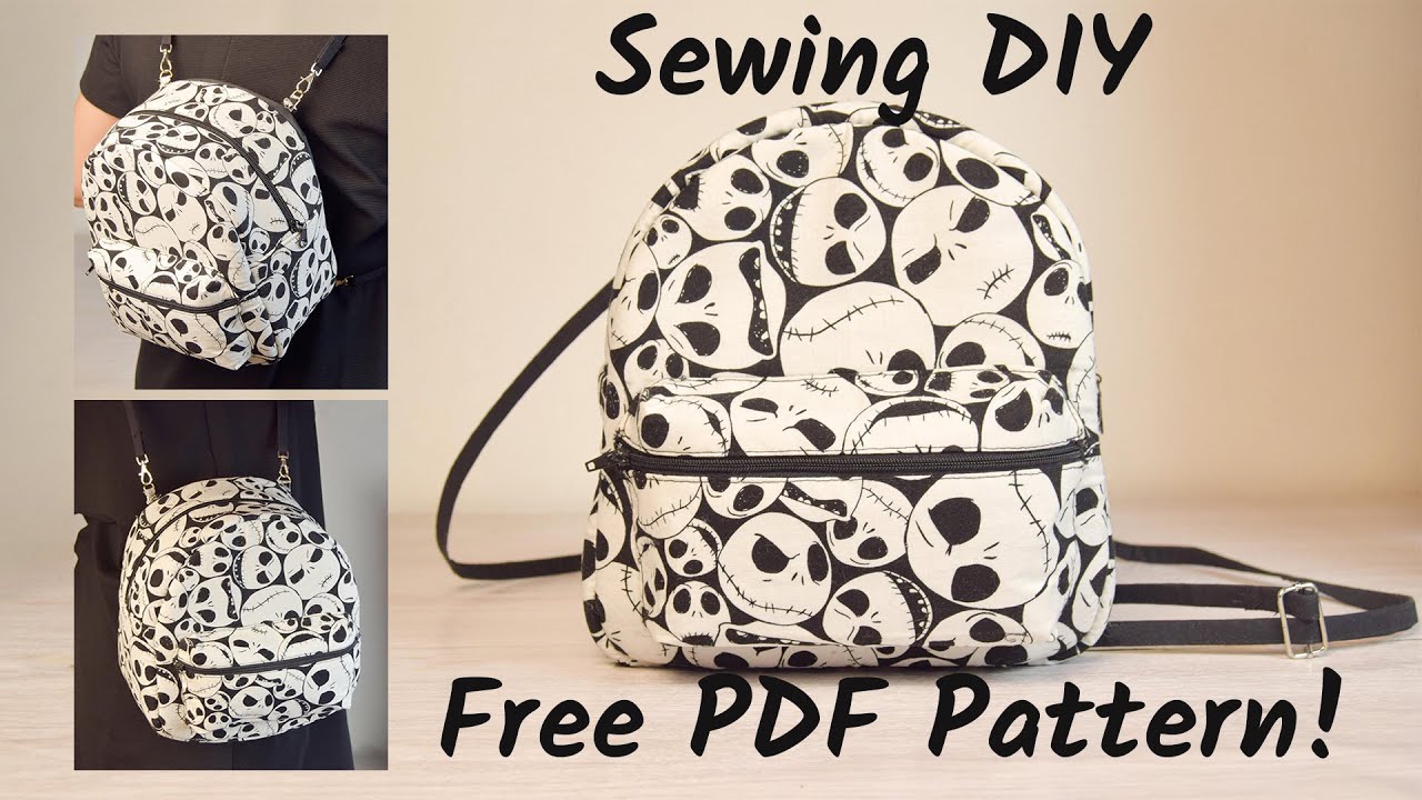 DIY Tiny Multi-way Handles Backpack | Sewing Tutorial and Free PDF Pattern