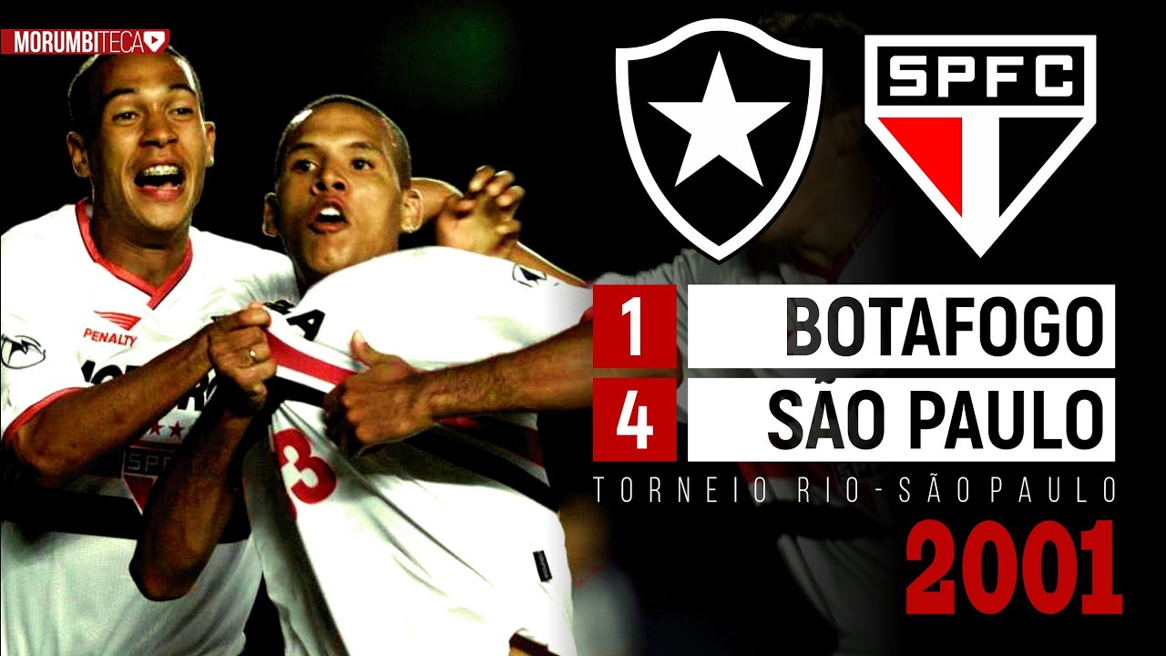 Botafogo 1x4 São Paulo - 2001 - PRIMEIROS GOLS DE LUÍS FABIANO E GOLEADA PRA PÔR A MÃO NA TAÇA!