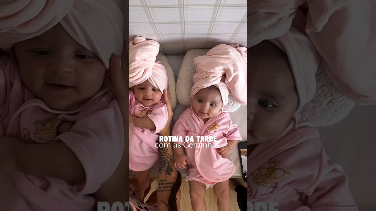 ROTINA DE M&Atilde;E DE G&Ecirc;MEAS cr&eacute;ditos: rhayssamartiins #bebes #maternidade #gravida #g&ecirc;meas #foryou