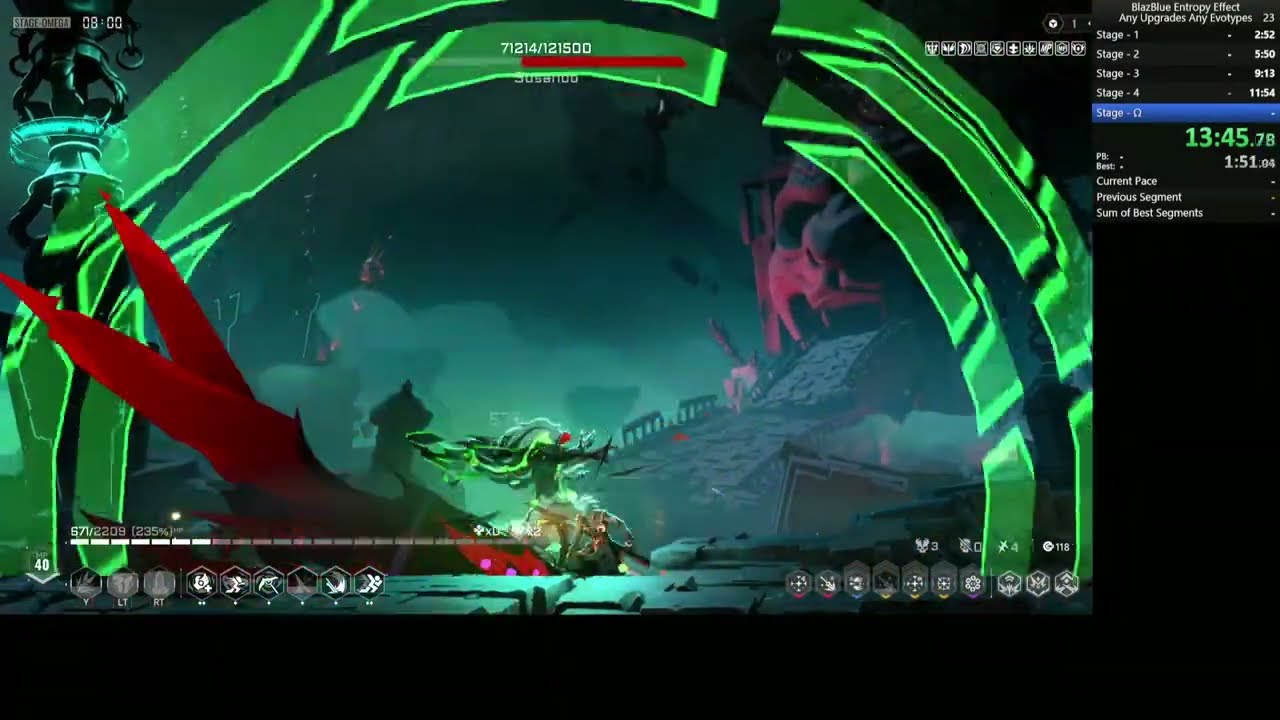 BlazBlue Entropy Effect Speedrun 15:03
