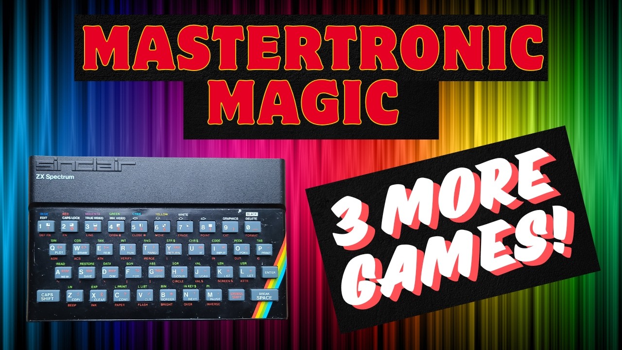 Mastertronic Magic. 3 More Games For The ZX Spectrum From The Legends Of Budget Gaming!